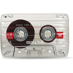 Retro Cassette Tape PVC <b>Inflatable</b> Pool <b>Float</b> Summer Beach Lounger for Adults - Product Image 3