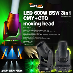 Đèn sân khấu nhà thờ tốt nhất 600w LED Beam Spot Wash CTO CMY Moving Head Light, đèn Beam Sharpy cho nhà thờ, sân khấu sự kiện, hòa nhạc - Product Image 6