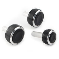 Bouton de climatisation en alliage d'aluminium Bouton de contrôle de la chaleur pour Volkswagen VW Passat B5 GOLF 4 MK4 Bora Accessoires Auto