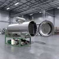 Industriële automatische vriesdroogmachine met hoge veiligheidsnormen en pomp voor voedselverwerking, fruit- en snoepdroging