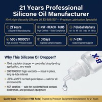10ml Minyak Silikon Dropper 500CST 1000CST -50C 320C 3D Printer Rail Camera Mechanism Fishing Reel RC Gearbox NSF REACH RoHS OEM