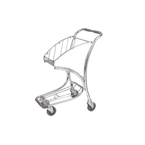 उच्च शक्ति <span class=keywords><strong>4</strong></span> पहियों हवाई अड्डे airside मुफ्त ड्यूटी दुकान हवाई अड्डे के लिए यात्री सामान ट्रॉलियों शॉपिंग ट्रॉली स्टेनलेस स्टील एक - Product Image 3