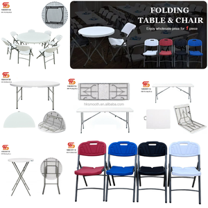 Mesa Plegable Redonda de Plástico HDPE de 72 Pulgadas para Banquetes de Boda, Eventos y Fiestas, Venta al Por Mayor - Product Image 6