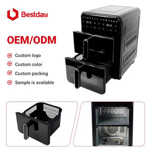 Friteuse à air à double panier de 14 L, conception à double couche pour une cuisson saine sans huile, idéale pour les grandes familles, cuisson rapide et préparation des repas - Product Image 3