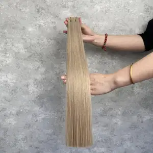 Top Quality Large Stock Hair 100 Raw Virgin Remy Human Double Drawn Tape Hair Extensions Bone Straight Human Hair Extension