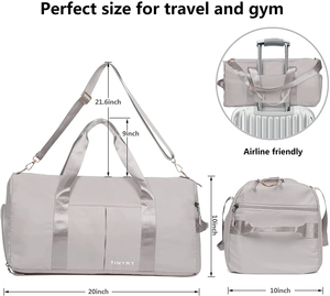 Duffel Bag Unisex Nylon Waterproof Sports Swimming Personalized Gym Custom Logo Travel Bag - Product Image 2