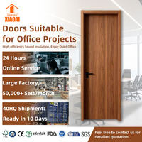 Porte de bureau insonorisée au design minimaliste, pour usage intérieur, construction en panneaux de mélamine pour immeubles de bureaux