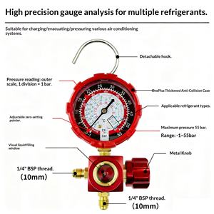 एयर कंडीशनर रेफ्रिजरेटर गेज R22 410 134 और चार्जिंग टूल 1 साल की वारंटी 1.5 किलोग्राम के साथ - Product Image 3