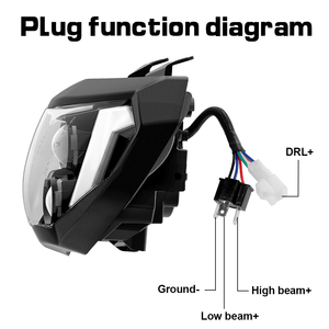 Piezas de motocicleta Plug And Play, faro delantero Led para motocicleta Yamaha, faro Led para proyector Yamaha <span class=keywords><strong>MT09</strong></span> MT07 - Product Image 3