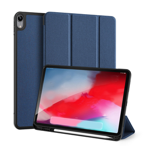 เคสสำหรับ iPad Air 4 10.9/ iPad 11/12.9 2021 เคสแล็ปท็อป <span class=keywords><strong>DUX</strong></span> <span class=keywords><strong>DUCIS</strong></span> DOMO แบบพับสามตอน วัสดุหนัง PU+TPU พร้อมช่องใส่ปากกา - Product Image 1