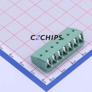 JL128-50007G01 <b>Screw</b> Terminal <b>Block</b> Through hole Component (THT),P=5mm Connector 1x7P 5mm Green Through Hole - Product Image 2