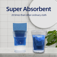 Foamstar 6 PACK Éponge en cellulose compressée biodégradable 100% végétale pour le nettoyage de la vaisselle en cuisine