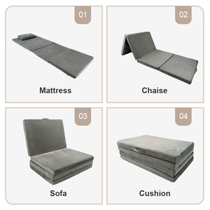 Tri Fold <b>Memory</b> <b>Foam</b> Mattress Medium Firmness Foldable Multifunctional For Children Pets Babies Adults Elderly - Product Image 4