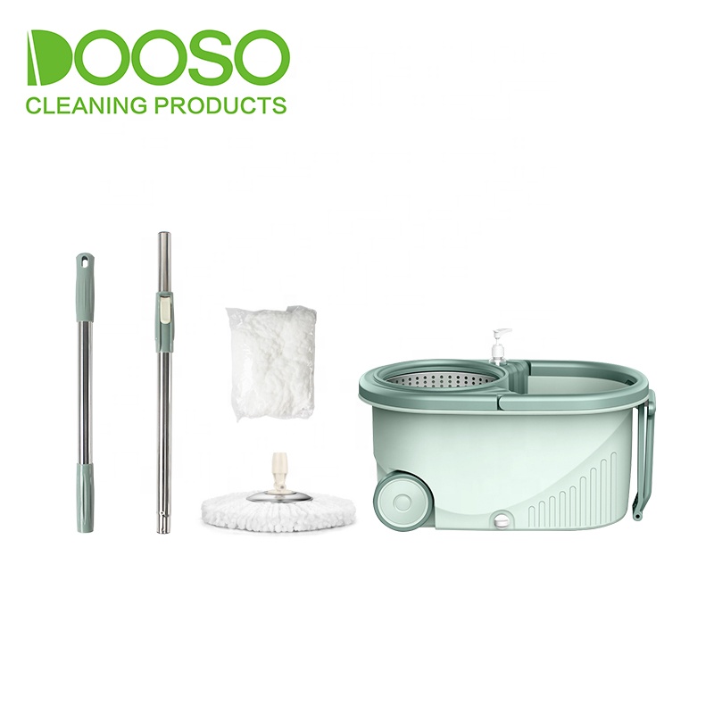 Высокое качество, легкая и Влажная и сухая Швабра из микрофибры с вращением на 360 градусов, набор с ведром и колесами