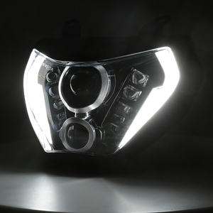 Pour accessoires de moto Yamaha MT07 MT09 92W Hi/Lo Beam LED phares Angel Eyes phare - Product Image 6