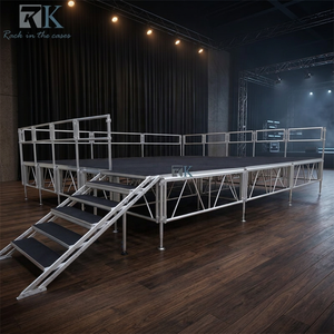 Aluminum <b>Frame</b> Stage with Adjustable Legs Tool-Free Stable for Indoor Outdoor - Product Image 1