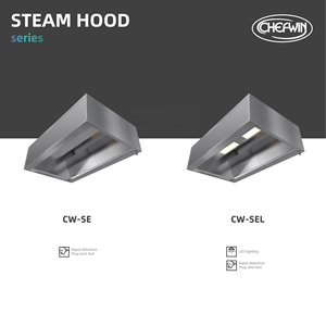 Hotte d'extraction commerciale personnalisable en acier inoxydable avec éclairage pour zones de lavage et de cuisson à <span class=keywords><strong>la</strong></span> vapeur professionnelles - Product Image 4