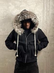 कपड़े निर्माताओं ने 400gss को कस्टम 400gism फ्रेंच टेरी टेरी, पुरुषों के लिए गुडी जेप अप हुडी जेप अप हुडी जैकेट पुरुषों के लिए - Product Image 2