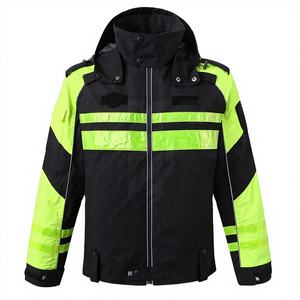 Chaqueta de Seguridad de Poliéster Transpirable y Reflectante de Alta Visibilidad para Hombre |   Ropa de Trabajo Industrial para Trabajadores de la Construcción y de Carreteras - Product Image 3