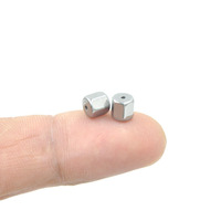 Vekeklee YSH6529 Attache d'oreille hexagonale en silicone en forme de vis pour boucles d'oreilles tombantes, accessoires