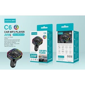 KOUVOLSEN C6 Car <b>MP3</b> <b>Player</b> 20W Bluetooth5.0 with PD3.0 & QC3.0 Fast Charging - Product Image 1