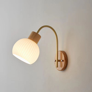 Vente directe d'usine <span class=keywords><strong>applique</strong></span> murale créative moderne <span class=keywords><strong>applique</strong></span> murale nordique chambre lampe de chevet en <span class=keywords><strong>bois</strong></span> Art créatif <span class=keywords><strong>applique</strong></span> murale en <span class=keywords><strong>verre</strong></span> - Product Image 5
