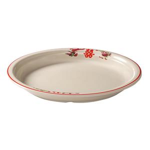 Spicy Chicken Platter Melamine <b>Plate</b> Round Street Food Stall Dish Party Use - Product Image 5