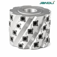 Tête de coupe hélicoïdale sur mesure pour le travail du bois, alésage et hauteur personnalisés pour centre d'usinage CNC