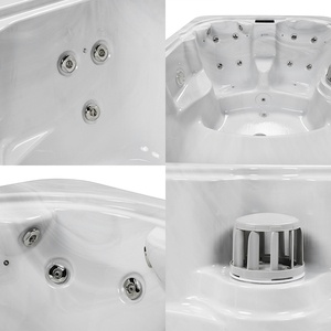 Outdoor Plug Play 11A 4 Person Spa Tubs Outdoor Spa Hot CE Approved Jacuzzier Spa With Speaker LED <b>Light</b> - Product Image 4