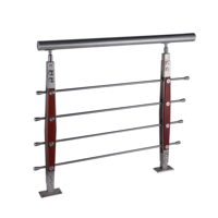 Poteau de balustrade en acier inoxydable doré 304 316, colonne métallique, support de main courante, poteau de main courante carré rond pour système de garde-corps d'escalier