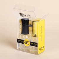 Boîte d'emballage cosmétique personnalisée en plastique pliable transparent PET PVC Acétate Gel Nail Polish
