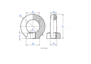 Écrous hexagonaux métriques polis certifiés en acier inoxydable, finition zinguée, certifiés DIN582 pour l'industrie minière - Product Image 4