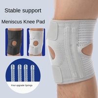 Genouillère d'équitation quatre saisons sport avec logo personnalisé Double compression ménisque ressort Support souple en néoprène Matériau de protection