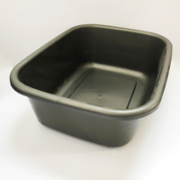 Bassin de lavage de la vaisselle, capacité de 10.5l, meilleur bac à aliments, filtre d'évier, tube épais rectangulaire, en plastique