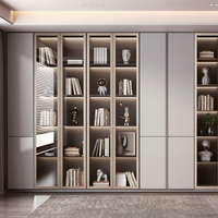 6063 profilés en aluminium anodisé moderne minimaliste luxe personnalisé métal Invisible cadres de porte pour placard en verre armoire armoire