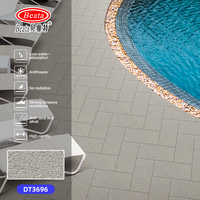 Dalles de pavage écologiques 300x600mm en céramique mate antidérapante R11 pour extérieur, showroom, villa, terrasse, balcon, jardin, pont
