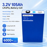 Cellule prismatique LiFePO4 3,2 V 105 Ah en stock UE, charge 1C, décharge de crête 3C pour pack d'alimentation