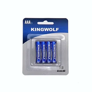 Produsen China Super Power 4Pcs/Kartu Blister Utama Dry Cell Pensil Baterai AAA LR03 Am4 Alkaline 1.5V baterai UNTUK Remote