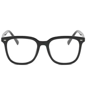 Marco cuadrado 2023 nuevas gafas ópticas retro todo en uno anti-azules