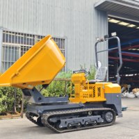 Hochwertiger 1,5-Tonnen Mini-Raupendumper mit Kipperfunktion, CE EURO5, Kubota-Motor und Gummiketten für die Landwirtschaft