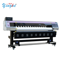 Imprimante jet d'encre grand format à double tête 6 pieds, éco-solvant, pour toile, papier de sublimation, bannière, vinyle