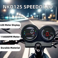 NKD125 Speedometer Digital LED Baru 11000RPM Pengukur Kmh PC ABS Tachometer Motor untuk Odometer Sepeda Motor