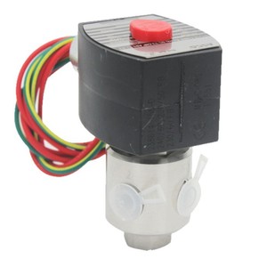 Vanne solénoïde Asco EF8320G200 24VDC 2 positions 3 voies 1/4 po en acier inoxydable pour le contrôle de l'air et de l'eau - Product Image 5