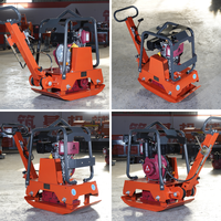 Compacteur de plaques vibrant pour asphalte ZUJI PC150 à moteur essence 6,6 CV, certifié CE, avec moteur à haute efficacité et marche arrière, pour travaux de terrassement