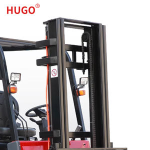 Tutto il terreno 2 ton 3 ton quattro ruote montacarga 4x4 carrello elevatore elettrico con caricabatteria - Product Image 3