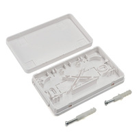 1 Core Indoor Optical Fiber Panel 2 Port SC Fiber Optic Terminal Box Wall-Mounted FTTH Roseta Splice Box Face Plate