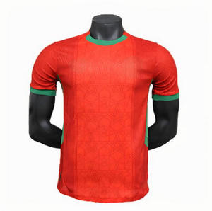 2526 Camisetas de Fútbol Unisex Transpirables de Manga Larga Estilo Aficionado de la Selección Nacional de Marruecos, Local y Visitante, de Spandex/Poliéster - Product Image 5