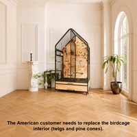 Vente chaude Portable perroquet canari volière Pet House intérieur extérieur utilisation perruche Cage perroquet Cages grandes Cages à oiseaux