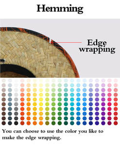 หมวกฟางชายหาดสำหรับผู้ชายหมวกฟางช่วยชีวิตชายหาดปรับแต่งได้ - Product Image 4