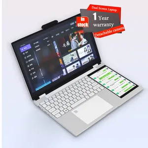 15.6 Inch + 7 Inch Dual Screen Touch Screen office Laptop 1920*1080 IPS Screen With 180 Degrees Foldable Design student laptop
